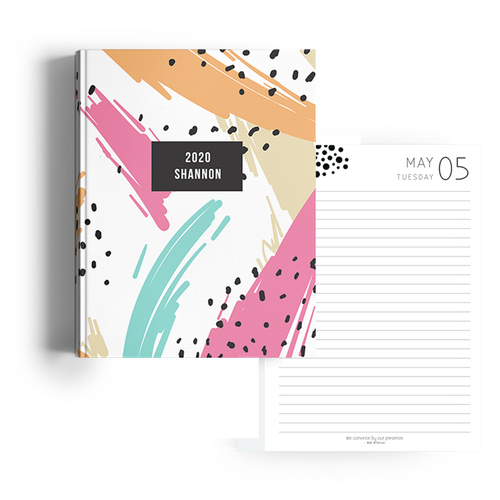 Show details for Splashes A5 Hard Cover Student Diary