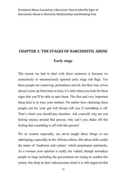 Show details for Emotional Abuse Caused by A Narcissist