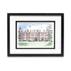 Show details for A4 Print The Cloisters from Fellows Garden