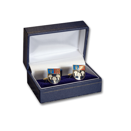 Show details for Cufflinks Coloured Crest - Shield