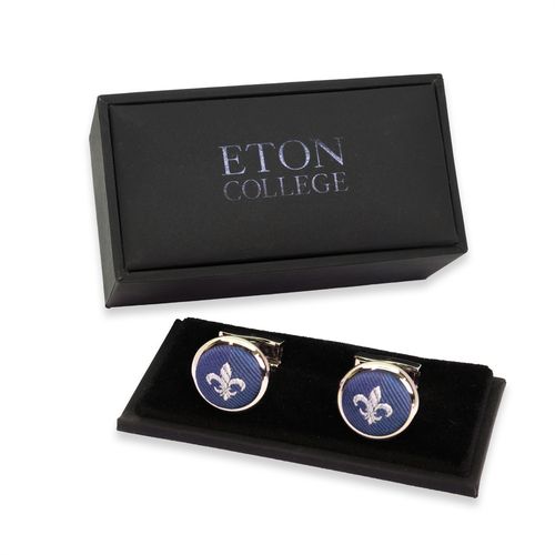 Show details for College Silk Woven Cufflinks