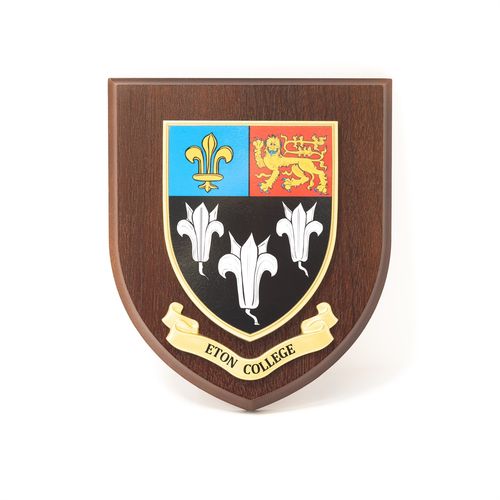 Show details for Eton Crested Shield Wooden Plaque