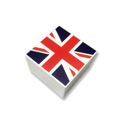 Show details for Small Square Union Jack Box