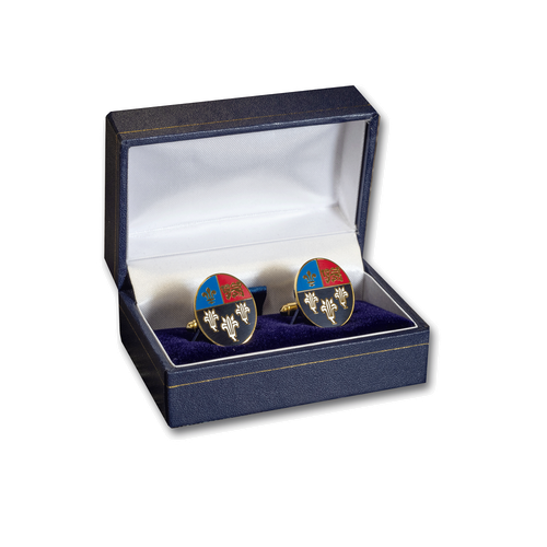 Show details for Cufflinks Coloured Crest - Oval
