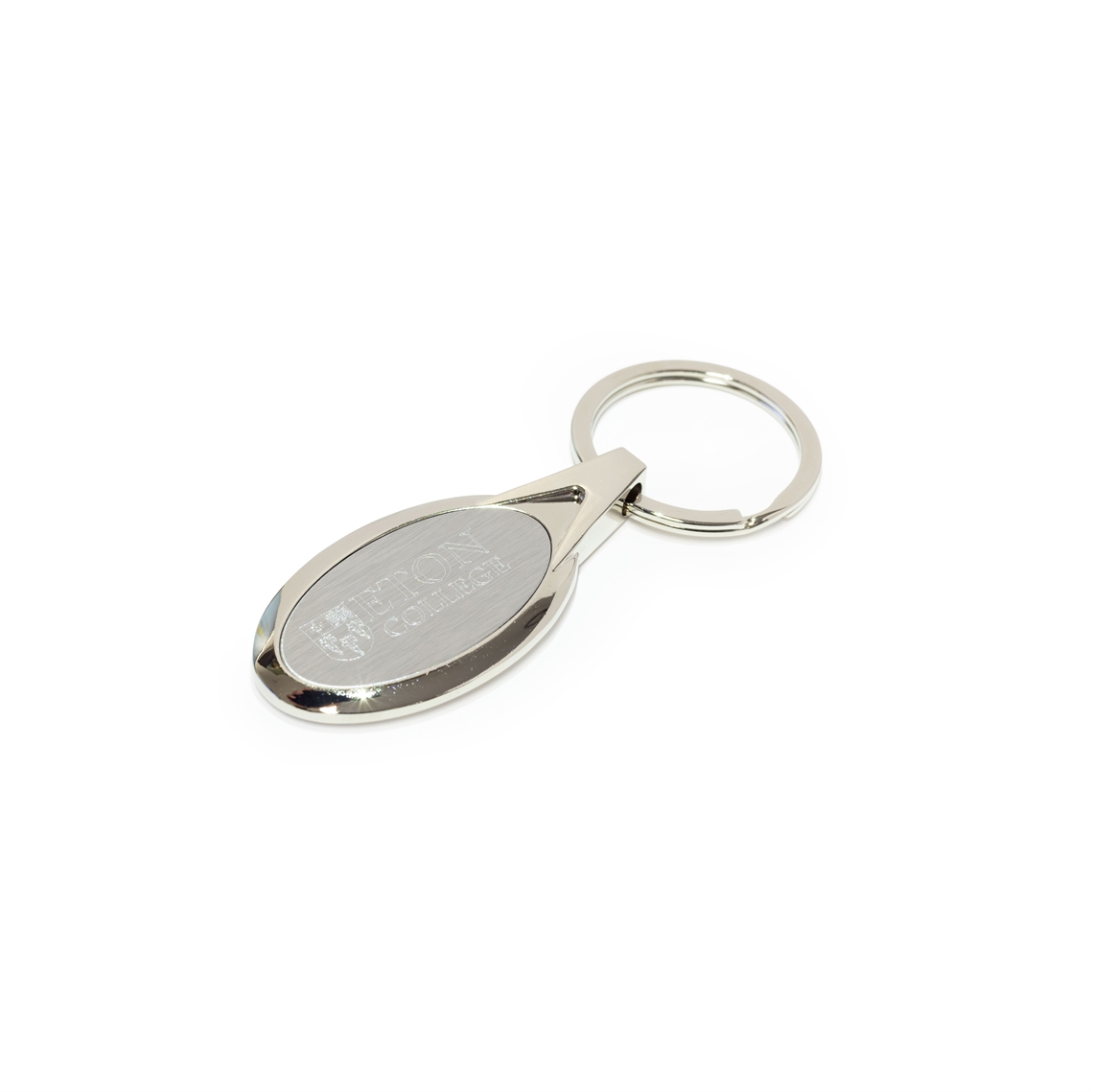Show details for Pewter Oval Keyring
