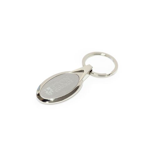 Show details for Pewter Oval Keyring